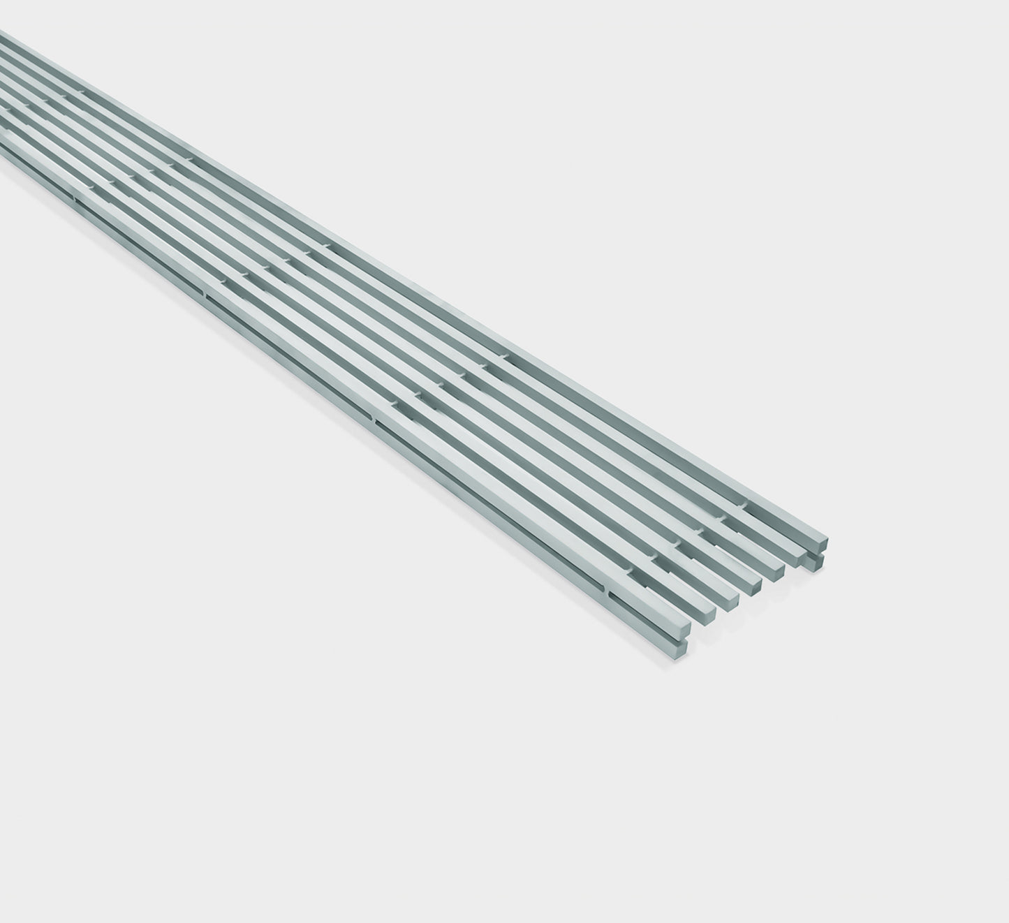 Edelstahlrostrinne Quadratstab (auf Anfrage)
